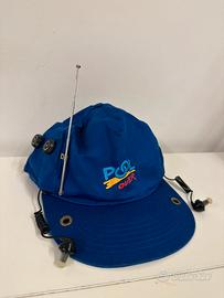 cappellino vintage con radio AM/FM integrata