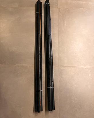 Canne bambu -Colore nero -Decorazione
