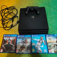 PlayStation 4 pro con giochi