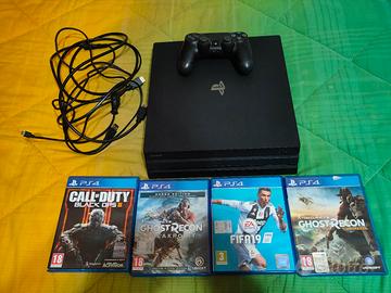 PlayStation 4 pro con giochi
