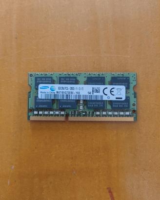 RAM Samsung 8gb DDR3L 1600 SODIMM per NOTEBOOK