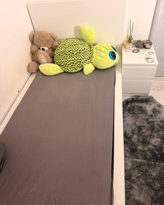 Letto contenitore IKEA MALM bianco, misura 120x200