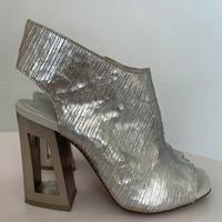 Scarpa sandalo pelle argento 37 VIC MATIÈ