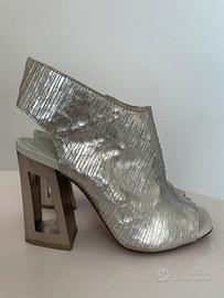 Scarpa sandalo pelle argento 37 VIC MATIÈ