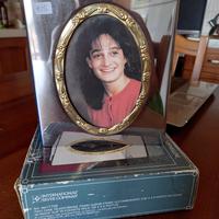 Porta fotografie silver brass vintage