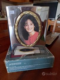 Porta fotografie silver brass vintage