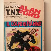 Fumetto Alan Ford gruppo Tnt con aesivi