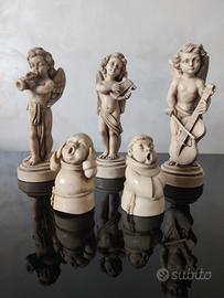 5 Statuette firmate