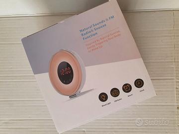 wake-up light con simulazione dell'alba e tramonto