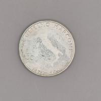 MONETA COMMEMORATIVA 500 LIRE MARCONI IN ARGENTO
