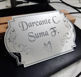 Targa fuori porta personalizzate