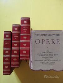 OPERE. 3 Vol.  Giacomo Leopardi