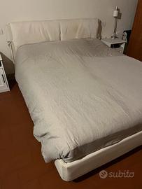 Letto mattimoniale artigianale doghe il legno