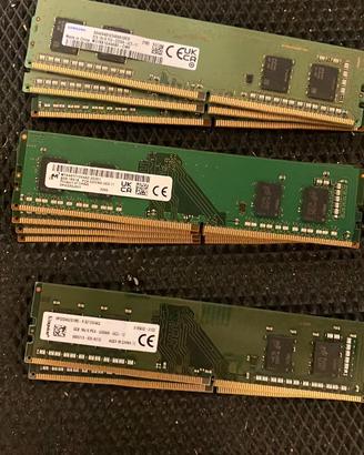 Memorie RAM DDR4 DDR3 DESKTOP SERVER PORTATILI