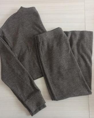 Set maglia e gonna lunga Zara grigio taglia s