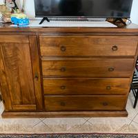 Como’/cassettiera noce massiccio