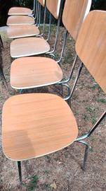 6 sedie modernariato