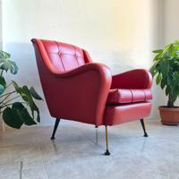 💎 Poltrona vintage anni 50, design italiano ❤️🔥