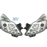 FARI PER OPEL CORSA D 06-10 LUCE DIURNA A LED FOND