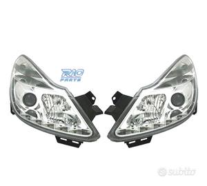 FARI PER OPEL CORSA D 06-10 LUCE DIURNA A LED FOND