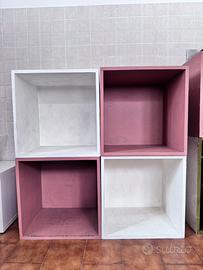 Set di 4 moduli in legno. Non Ikea