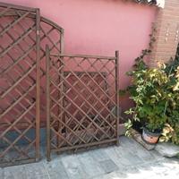 varie spalliere in legno per piante