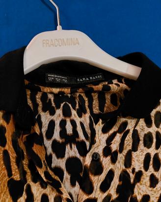 Camicia leopardata xs zara