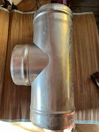 Raccordo TEE 90° Maschio In Acciaio INOX 200mm