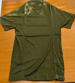 4 t-shirt verde militare tg. L