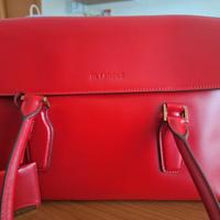 Borsa rossa Jil Sander in vera pelle
