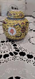 Vintage barattolo porcellana cinese 