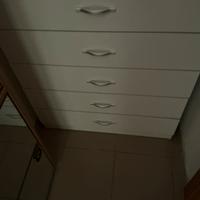 Cassettiera, 5 cassetti bianca