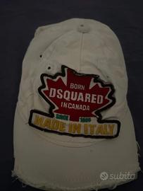Cappello Dsquared2 bianco beach mare