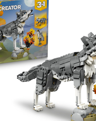 LEGO Creator 3 in 1 Animali della Foresta: Lupo Gr