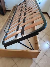 letto singolo con vano contenitore