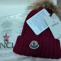 Berretto Moncler Originale Bordeaux taglia unica 