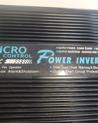 Inverter 12volt da 600 / 800 watt DC imput 12v 24v