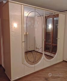 Armadio 6 ante camera da letto in legno massello