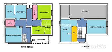 Casa indipendente di 184 mq con corte circostante