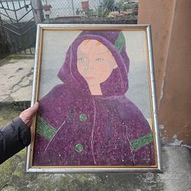 quadro ad olio ritratto figlio celentano