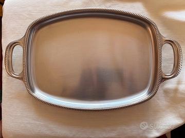 Vassoio VINTAGE anni '70 Acciaio Satinato  50x30 