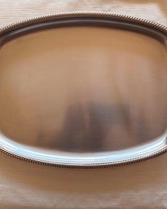 Vassoio VINTAGE anni '70 Acciaio Satinato  50x30 