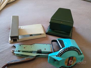 perforatore cucitrici etichettatore anni 80