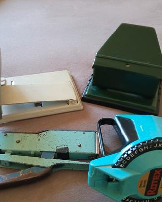 perforatore cucitrici etichettatore anni 80