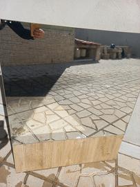 specchio per bagno con mensole 