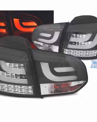 FANALI VOLKSWAGEN VW GOLF 6 08-12 A LED BAR NERO