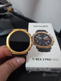smartwatch t-rex 3 pro amazfit colorazione oro
