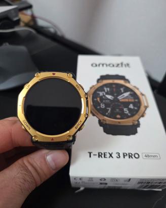 smartwatch t-rex 3 pro amazfit colorazione oro