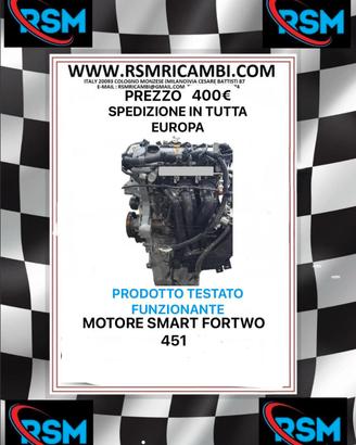 MOTORE SM,ART FORTWO 451 BENZINA