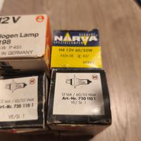 Lampade alogene per proiettori auto